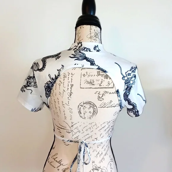 💜 $10 each or 4/$20 Zaful Backless Crop Top - Picture 2 of 5